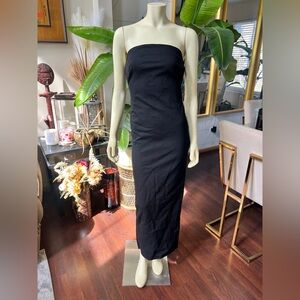 ZARA Elegant Black Strapless Dress